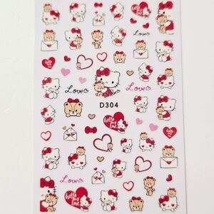 ⭐4/$15 Hello Kitty and Teddy Bear Nail Art Stickers